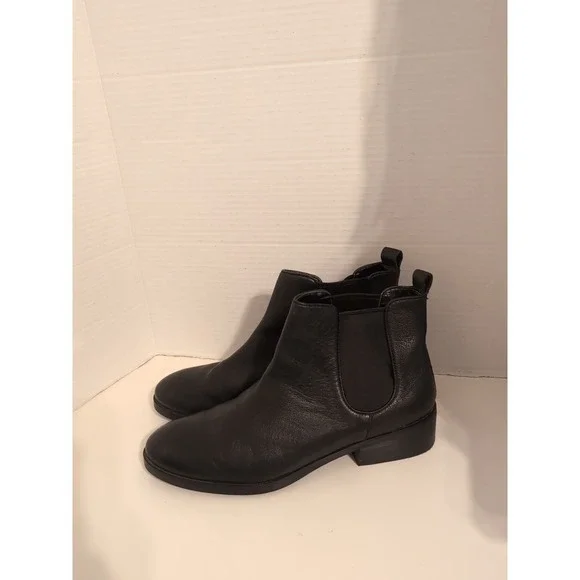 Cole Haan Landsman Chelsea Ankle Boot Black Leather Pull On Womens Size 9.5 - Picture 5 of 10